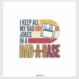 Pegatina Chiste de Papá Base Retro Divertido Diseño de Vect