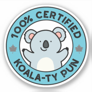 Pegatina Chiste divertido de koala con calidad certificada