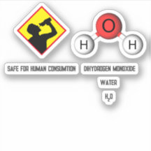 Chiste divertido Dihidrógeno Monóxido (H2O) Químic
