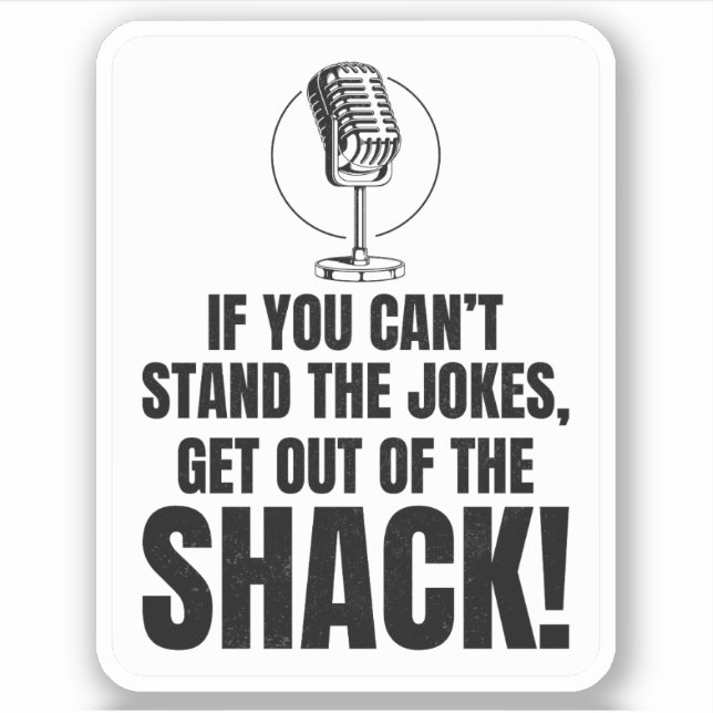 Pegatina Chistes de humor de operador de radio aficionado H (Anverso)