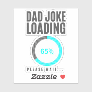 Pegatina Chistes de Papá Cargando Día del Padre Divertido P