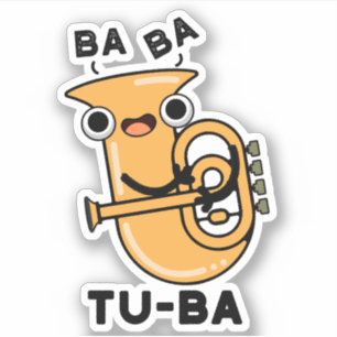 Pegatina Chistes divertidos de tuba 