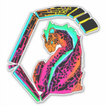 Chita color rosa y azul con mohawk