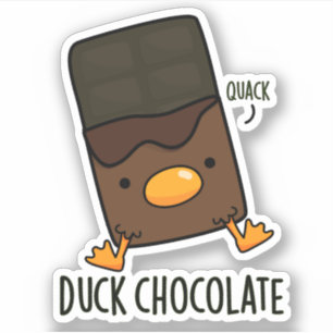 Pegatina Chocolate pack Funny Pun de chocolate oscuro