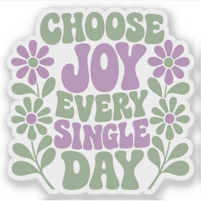 Pegatina Choose Joy Sage Lavender Sticker (Anverso)