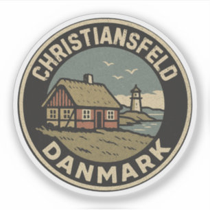 Pegatina Christiansfeld, Dinamarca Danmark