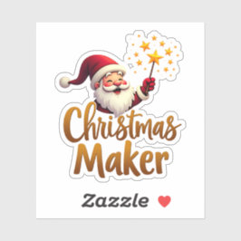 Pegatina Christmas Maker Santa Sticker