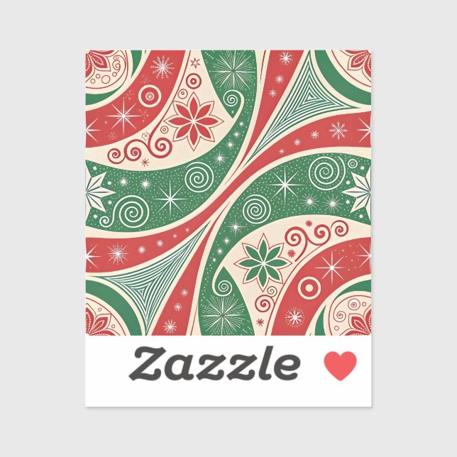 Pegatina Christmas Vibes (Hoja)