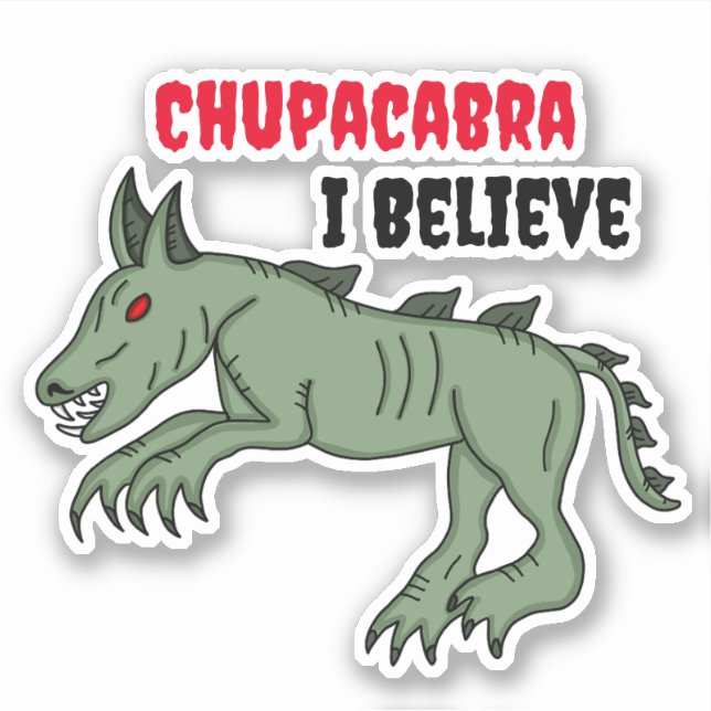 Pegatina Chupacabra | Creo (Anverso)