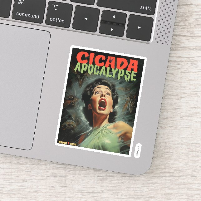 Pegatina Cicada Apocalypse 2024 (Detalle)