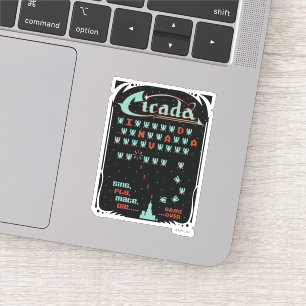 Pegatina Cicada invada