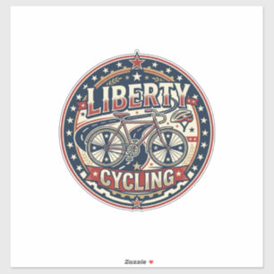 Pegatina Ciclismo Libertad Patriótico Ciclismo Patriótico V