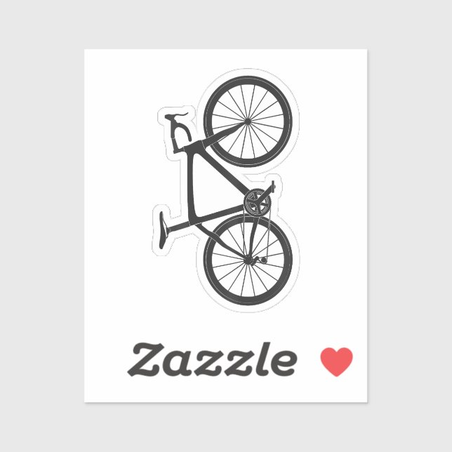 Pegatina Ciclo de ciclismo de triatlón en bicicleta T camis (Hoja)