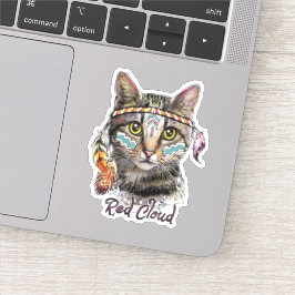 Pegatina Cielo rojo lindo