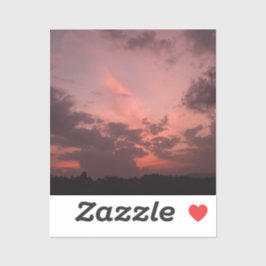 Pegatina Cielos Rosa de luz suave