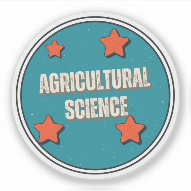 Pegatina Ciencia agrícola (Anverso)