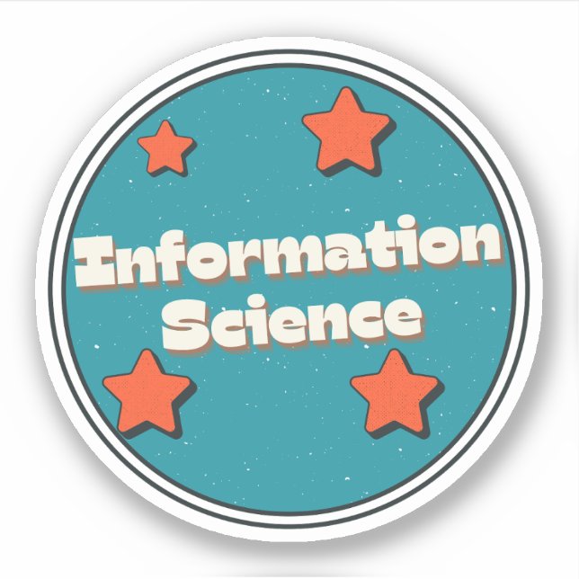 Pegatina Ciencia de la Información (Anverso)