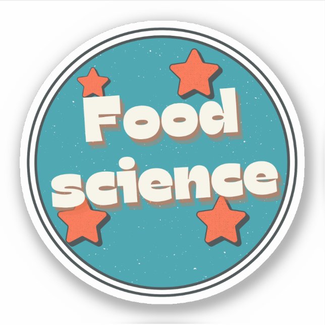 Pegatina Ciencia de los alimentos (Anverso)