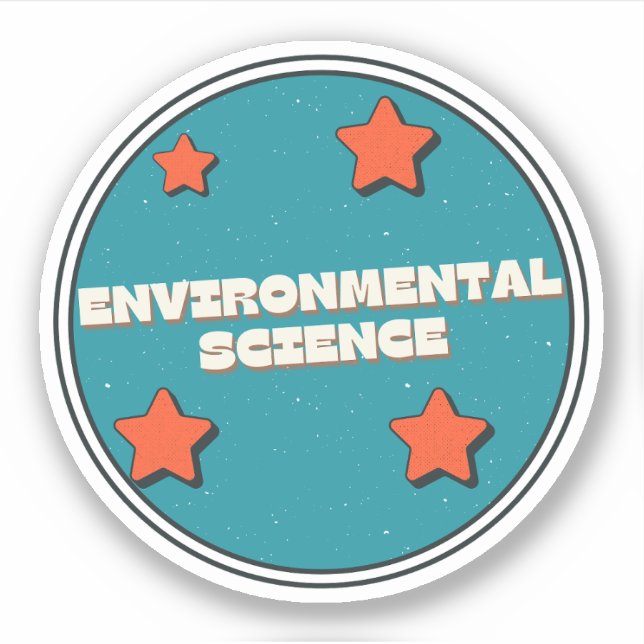 Pegatina ciencia medioambiental (Anverso)