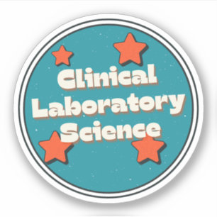 Pegatina Ciencias de laboratorio clínico
