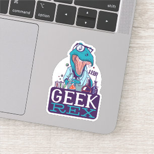 Pegatina Científico científico gracioso Física T-REX Dinosa