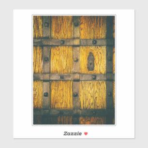 Pegatina Cierre de la puerta del castillo medieval.