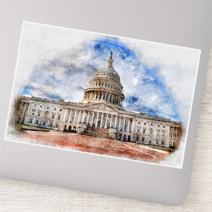 Pegatina Cierre del Capitolio de Estados Unidos en Washingt