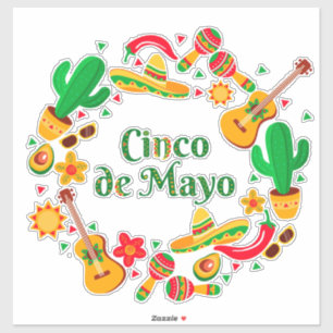 Pegatina Cinco De Mayo
