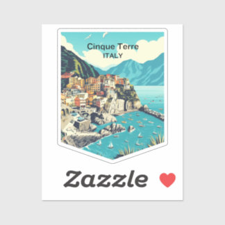 Pegatina Cinque Terre Italia, Viajes
