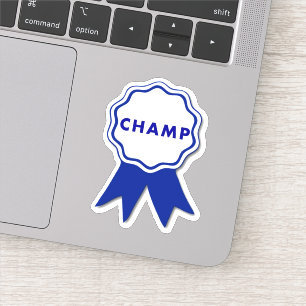 Pegatina Cinta azul para champ