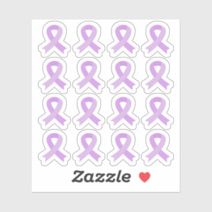Pegatina Cinta de Conciencia Púrpura Cáncer General Epileps
