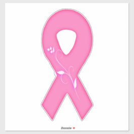Pegatina Cinta De Concienciación Sobre El Cáncer De Mama Co