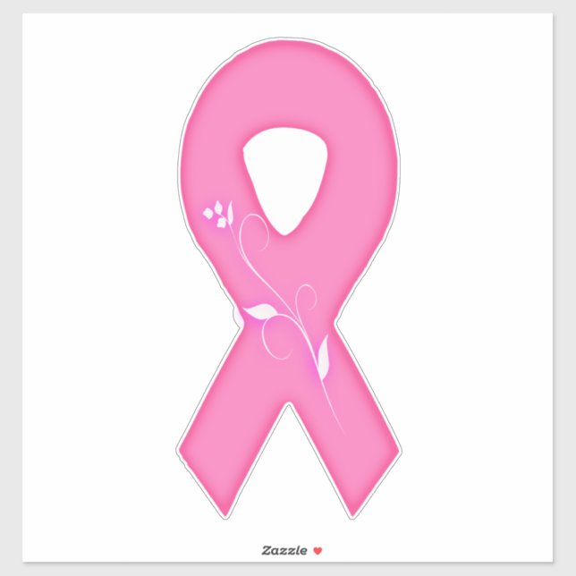 Pegatina Cinta De Concienciación Sobre El Cáncer De Mama Co (Hoja)
