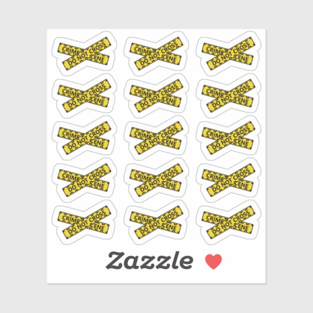 Pegatina Cinta de escenas delictivas no intercalar planific (Hoja)