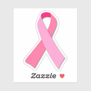 Pegatina Cinta del rosa de la conciencia del cáncer de