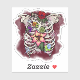 Pegatina Cinta Floral de acuarela