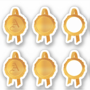 Pegatina Cintas de sellado de certificados/premio falso (Go