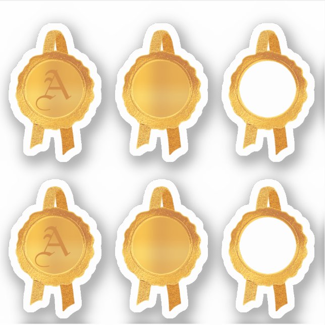 Pegatina Cintas de sellado de certificados/premio falso (Go (Anverso)