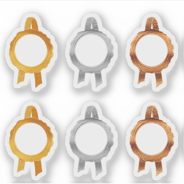 Pegatina Cintas de sellado de certificados/premio falso (hu (Anverso)