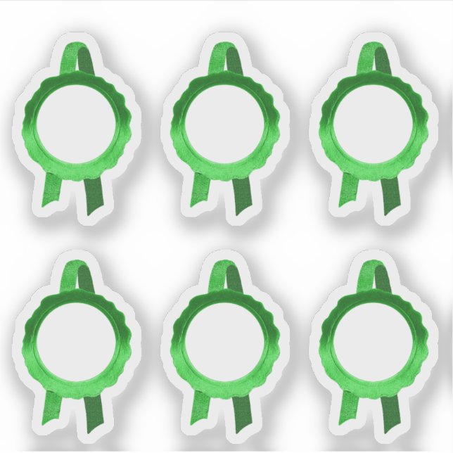 Pegatina Cintas de sellado de certificados/premio Faux (hue (Anverso)