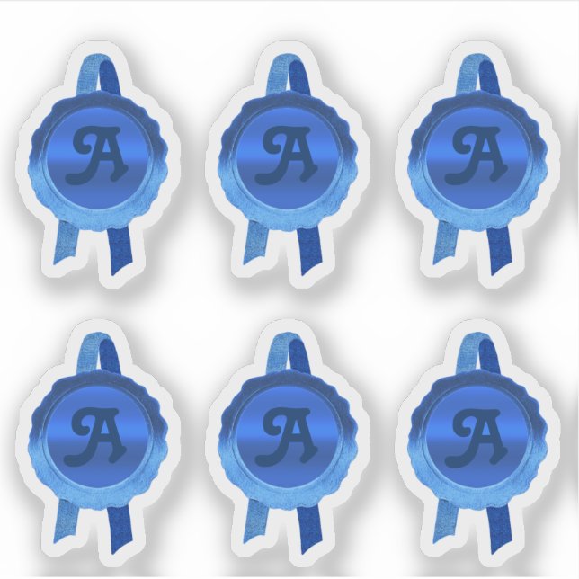 Pegatina Cintas de sellado de certificados/premio Faux (ini (Anverso)