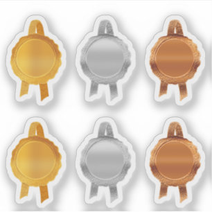 Pegatina Cintas De Sello De Certificación/Premio Faux(PlMet