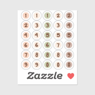 Pegatina Circle numbers