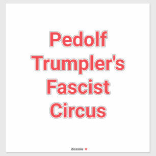 Pegatina Circo de Pedolf Trumpler Hankamer Artjunkhaus Cómi