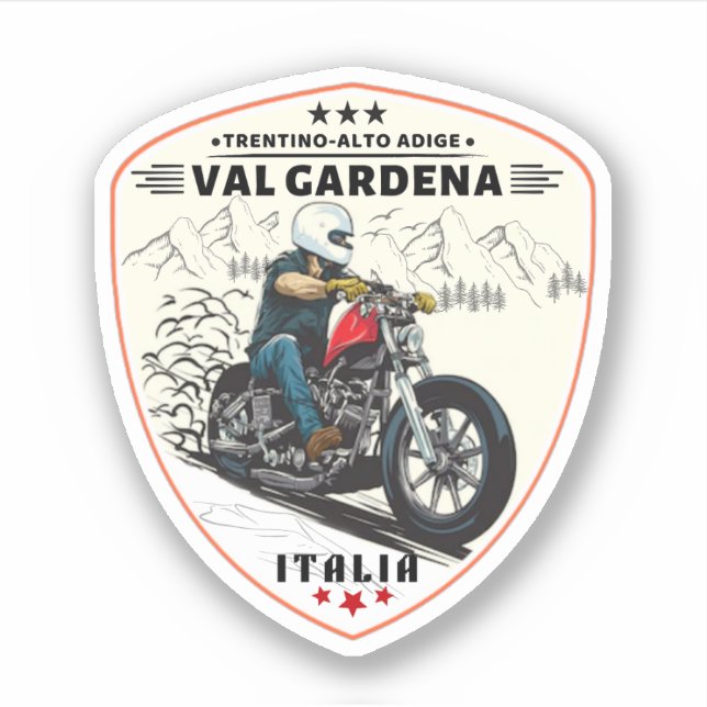 Pegatina circuito de motocicleta de varonia italiana (Anverso)