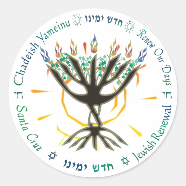 Pegatina circular del logotipo de CY (Anverso)