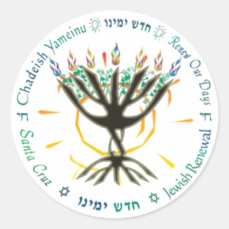 Pegatina circular del logotipo de CY