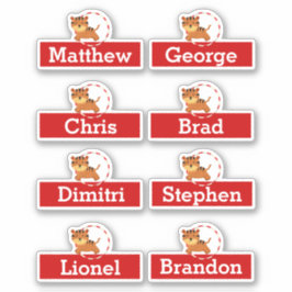 Pegatina Círculo cumpleaños fiesta de favores nombres de ti