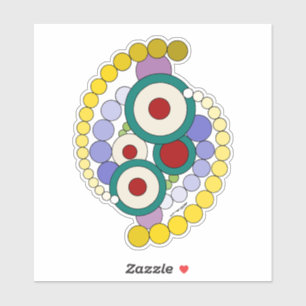 Pegatina Círculos Resumen de obras de arte