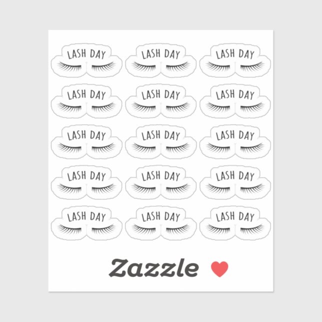 Pegatina Cita de Eyelash Salón de belleza Bujo Planner (Hoja)